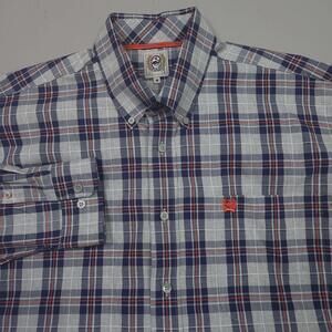 Cinch Plaid Classic Fit Western Button Down Shirt Preppy Medium Read Description